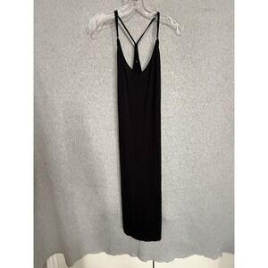 GapBody Nightgown Womens Small Black Truesleep Modal Chemise Adjustable Strap